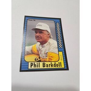 Vintage 1991 Maxx Phil Barkdoll #73 Race Car Nascar Trading Card